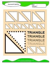 Geometrik Şekiller Çalışma Sayfaları